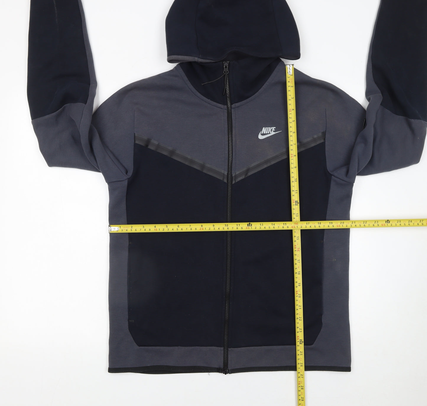 Nike Men Blue Full Zip Hoodie Size M Logo Sportswear