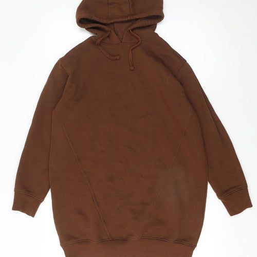 Threadbare Women’s Brown Pullover Hoodie Size 6 Cotton Blend Casual