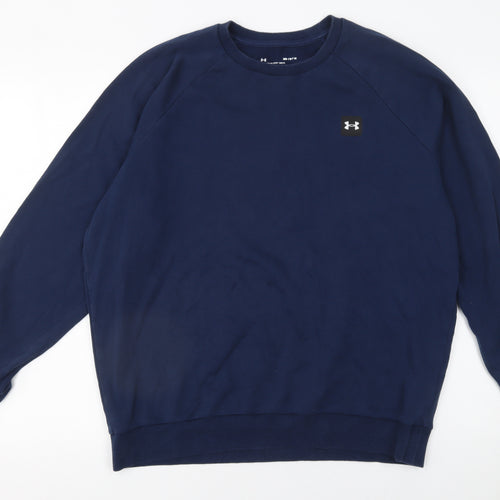 Under Armour Men's Blue Crew Neck Pullover Sweatshirt Size M