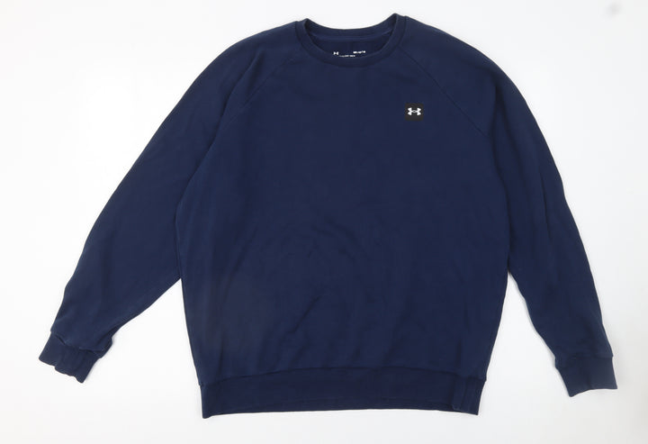 Under Armour Men's Blue Crew Neck Pullover Sweatshirt Size M