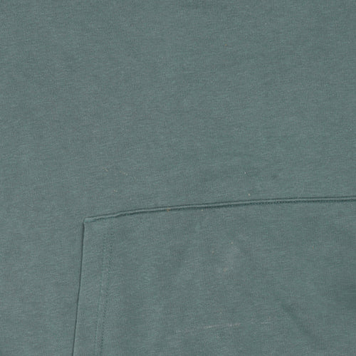 Puma Men's Green Pullover Hoodie Medium Sports Logo Sweatshirt