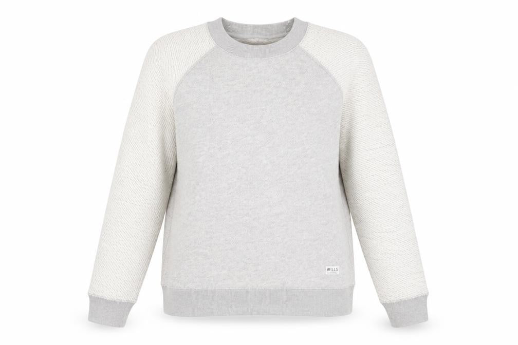 Jack Wills Womens Grey Cotton Blend Crew Neck Sweatshirt UK 6