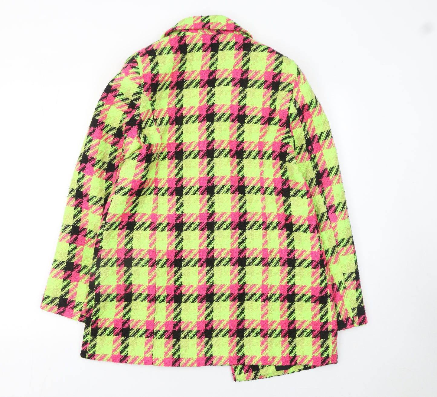 River Island Women’s Multicoloured Check Bouclé Blazer Size 8