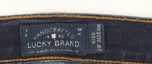 Lucky Brand Women's Blue Skinny Jeans Size 6 Mid Rise Stretch Denim