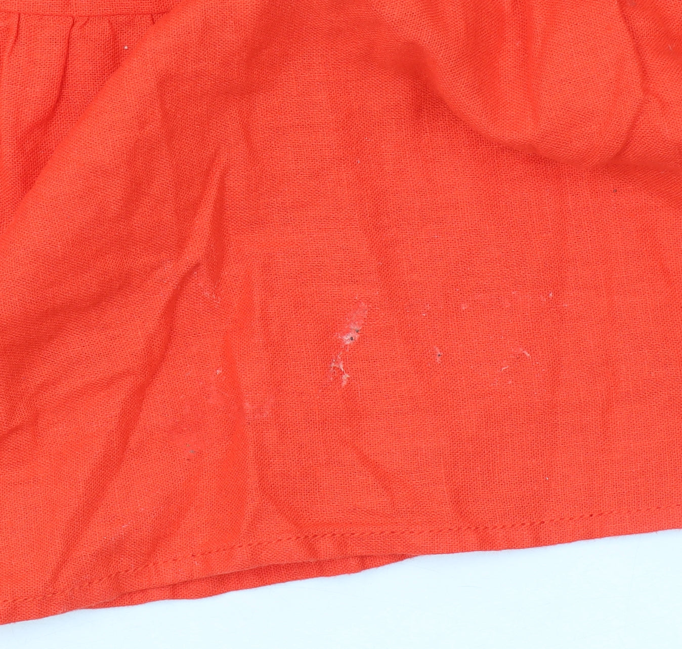 Dunnes Stores Women’s Orange Linen Blend Midi A-Line Dress Size S