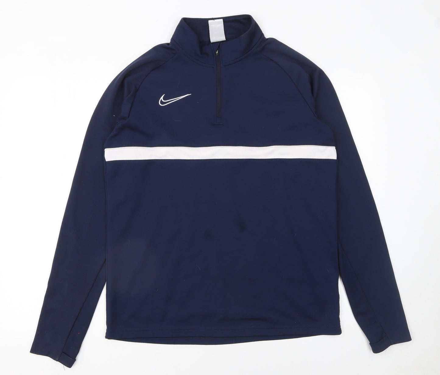 Nike Men's Blue Dri-FIT 1/4 Zip Athletic Sweatshirt Medium