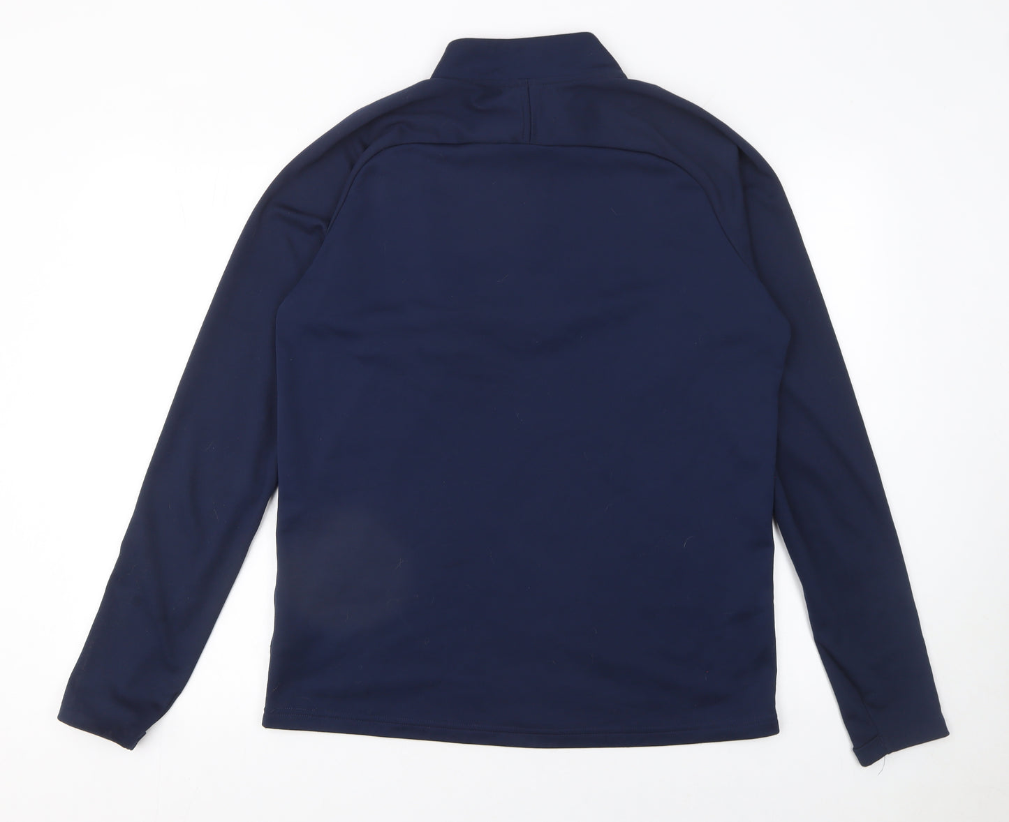 Nike Men's Blue Dri-FIT 1/4 Zip Athletic Sweatshirt Medium