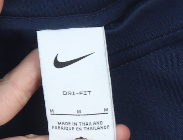 Nike Men's Blue Dri-FIT 1/4 Zip Athletic Sweatshirt Medium
