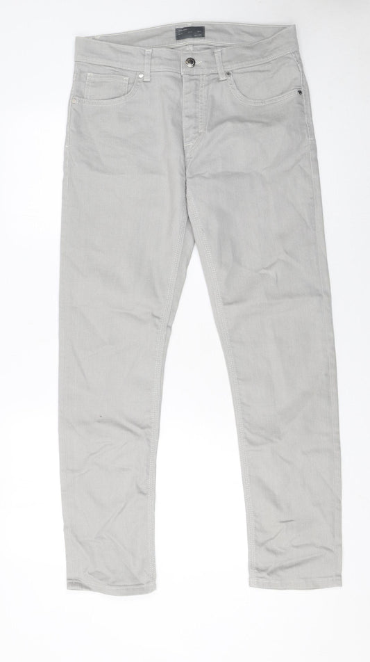 Zara Man Grey Slim Straight Jeans Men's EUR 40 Denim