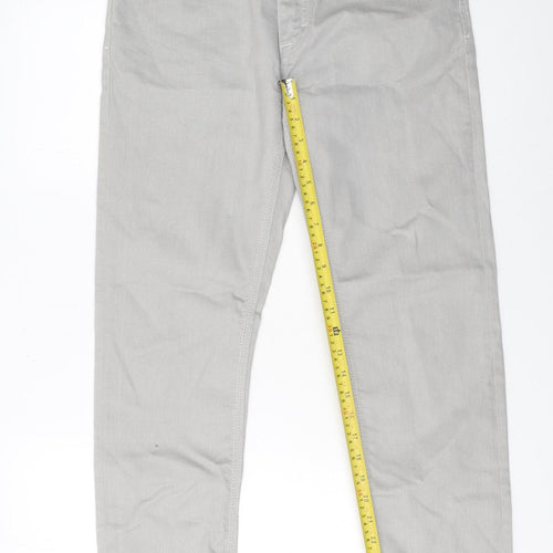 Zara Man Grey Slim Straight Jeans Men's EUR 40 Denim