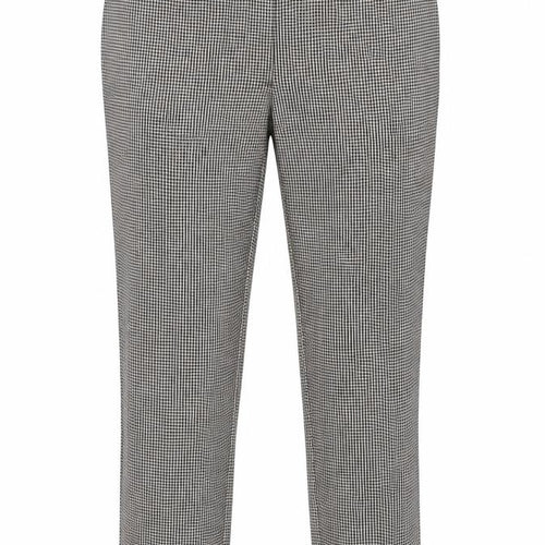 Carolyn Donnelly Women’s Black Houndstooth Slim Fit Stretch Trousers UK 12