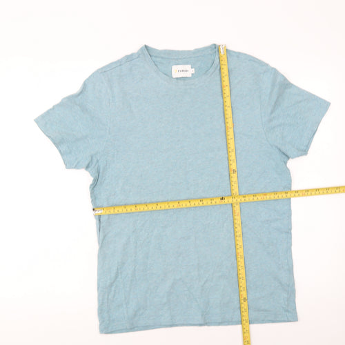 Farah Men's Blue Cotton Crew Neck Short Sleeve T-Shirt M