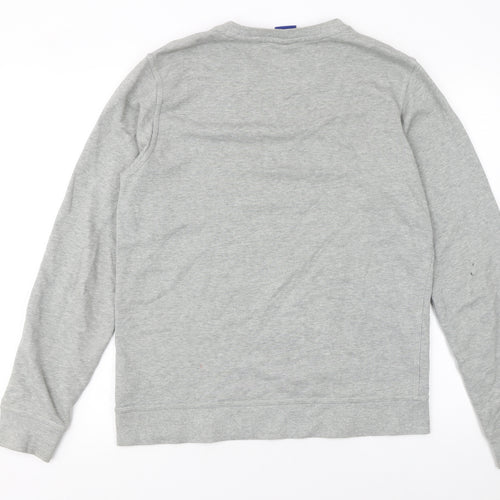 Nike Men's Grey Pullover Sweatshirt M Crew Neck Jersey Cotton