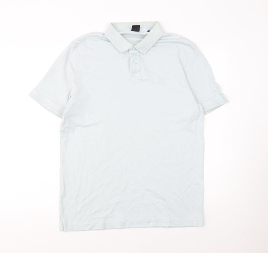 BOSS Men’s White Cotton Polo Shirt Size L Regular Fit