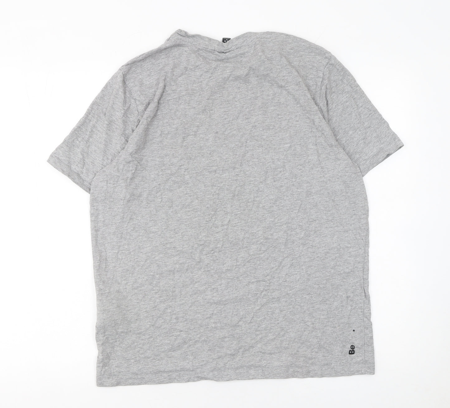 Bench Men's Grey Camouflage Graphic Print T-Shirt Size L