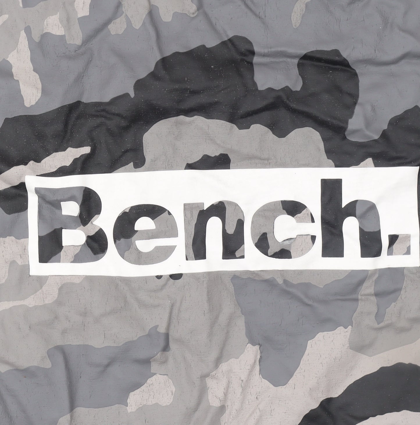 Bench Men's Grey Camouflage Graphic Print T-Shirt Size L
