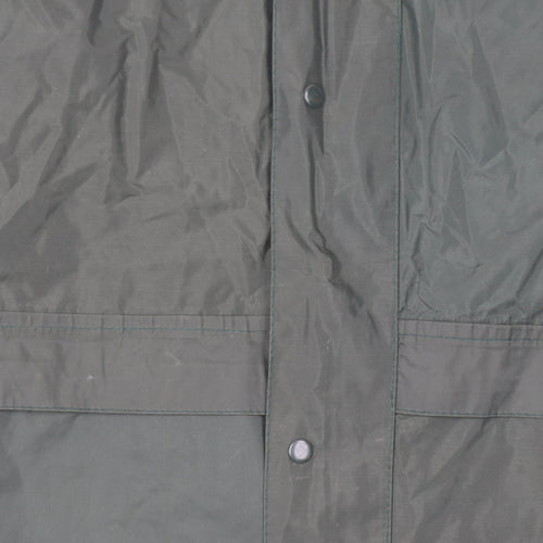 Footpath Men's Green Waterproof Hooded Rain Jacket M