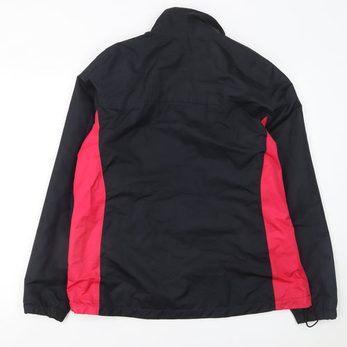 Crivit Womens Black Red Windbreaker Jacket Size 18/20 Lightweight Activewear