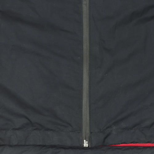 Crivit Womens Black Red Windbreaker Jacket Size 18/20 Lightweight Activewear