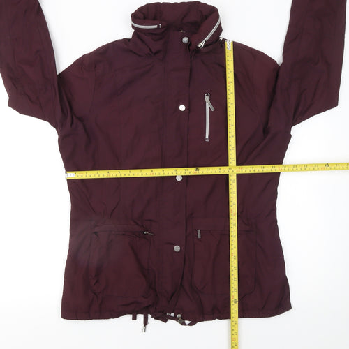 St. Bernard Women's Purple Size 12 Anorak Jacket with Hood