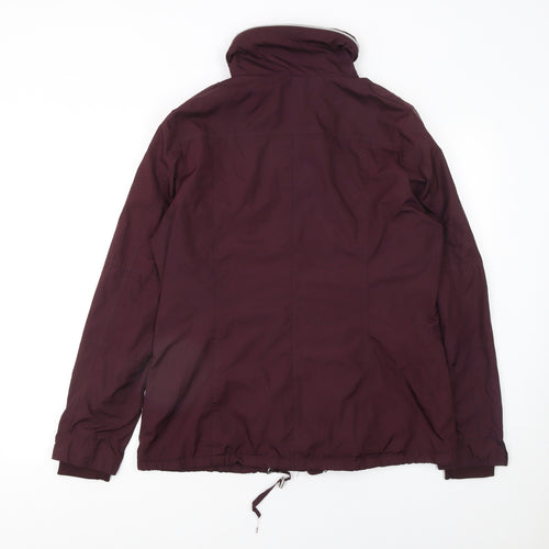 St. Bernard Women's Purple Size 12 Anorak Jacket with Hood