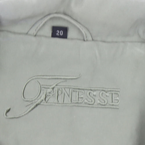 Finesse Women’s Green Size 20 Mid-Length Zip Jacket