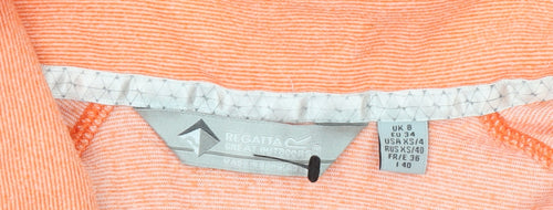 Regatta Women Orange 1/2 Zip Pullover Sweatshirt Size 8