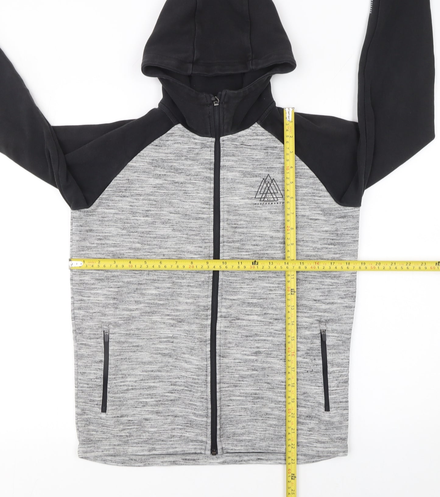 Next Boys Grey Full Zip Hoodie 13 Years Regular Fit Fleece Jacket