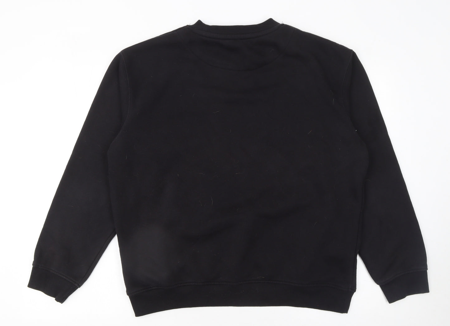 Dunnes Stores Men’s Black Medium Pullover Sweatshirt Cotton Blend