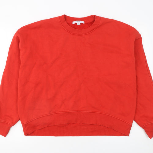 Next Women's Red Crew Neck Pullover Sweatshirt Size 12 M
