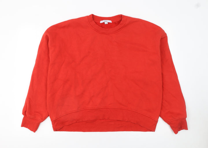 Next Women's Red Crew Neck Pullover Sweatshirt Size 12 M
