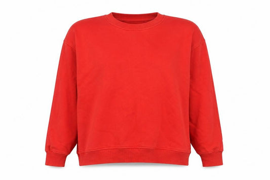Front view of Next Women's Red Crew Neck Pullover Sweatshirt, size 12, M