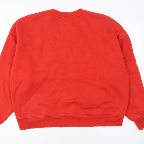 Next Women's Red Crew Neck Pullover Sweatshirt Size 12 M