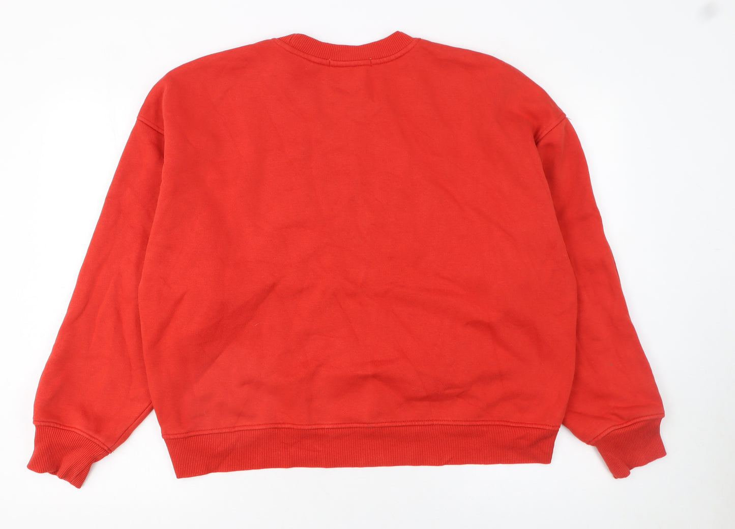 Next Women's Red Crew Neck Pullover Sweatshirt Size 12 M