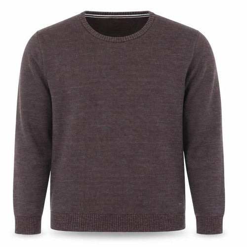 Daniel Grahame Drifter Men's Brown XL Cotton Crew Neck Jumper