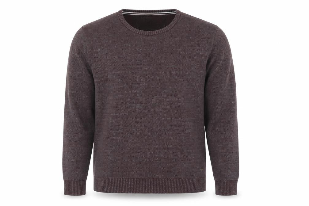 Daniel Grahame Drifter Men's Brown XL Cotton Crew Neck Jumper
