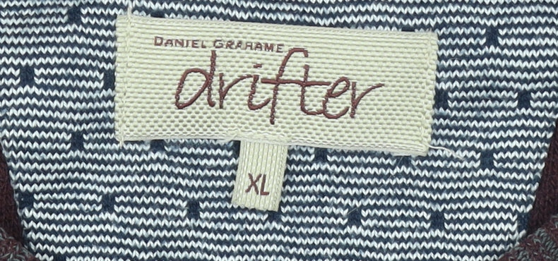 Daniel Grahame Drifter Men's Brown XL Cotton Crew Neck Jumper