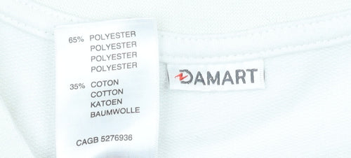 Damart Women’s Blue Striped Long Sleeve Embroidered T-Shirt Size L 18/20