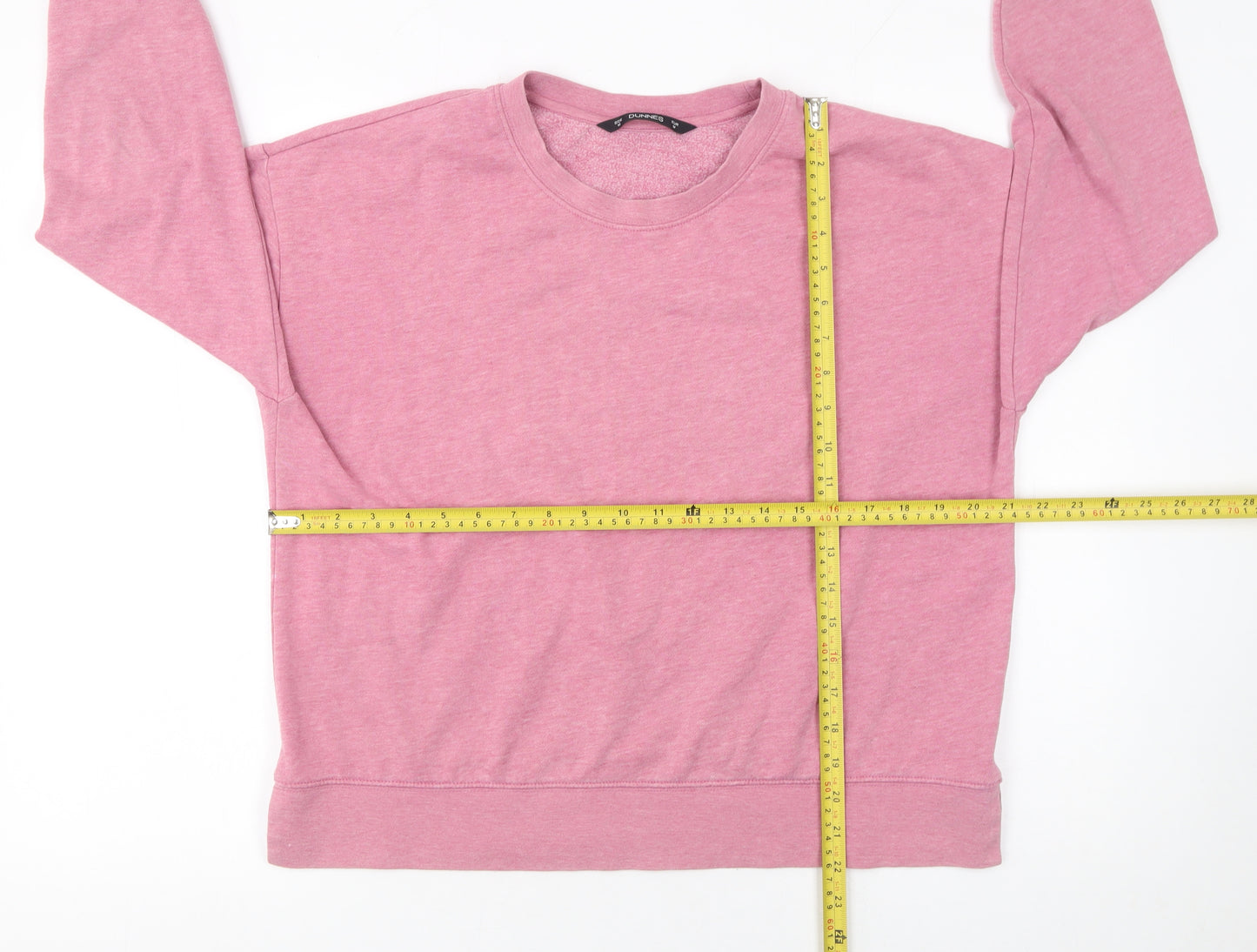 Dunnes Women’s Pink Crew Neck Pullover Sweatshirt Size M