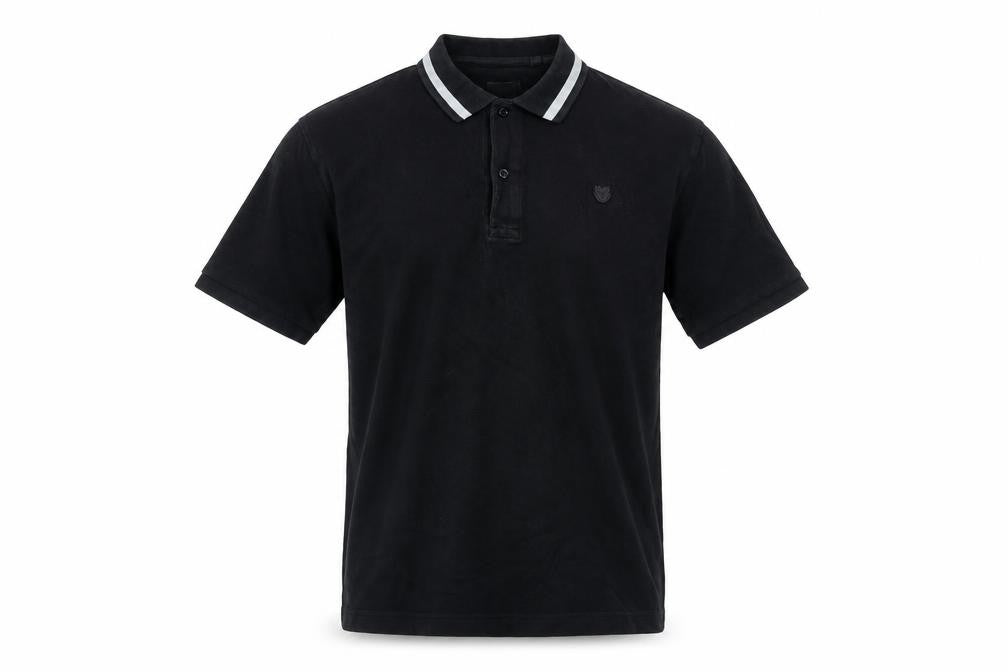 Superdry Men's Black Cotton Polo Shirt Size S Regular Fit