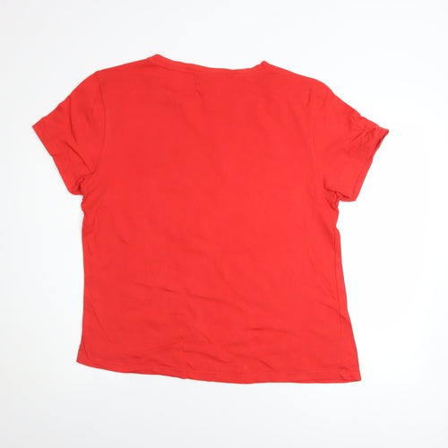 DC Wonder Woman Women's Red Cotton Short Sleeve T-Shirt UK 18