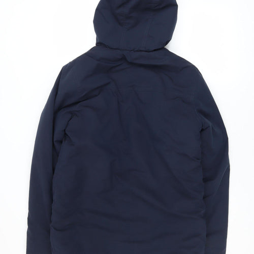 Lyle & Scott Junior Boys Blue Hooded Parka Coat 14-15 Years Polyester