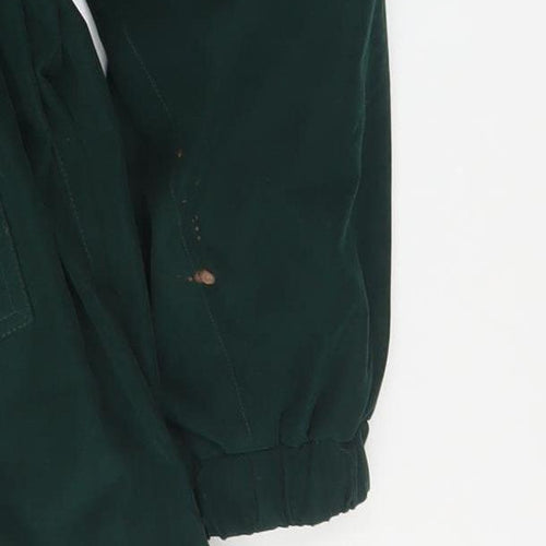 Jacqueline Ferrar Womens Green Petite Large Hooded Anorak Jacket