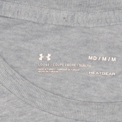 Under Armour Men’s Grey HeatGear Sports T-Shirt Size M