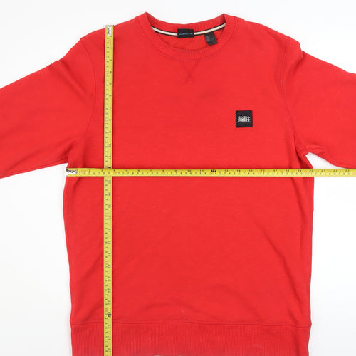 O'Neill Men's Red Crew Neck Cotton Blend Sweatshirt Size M