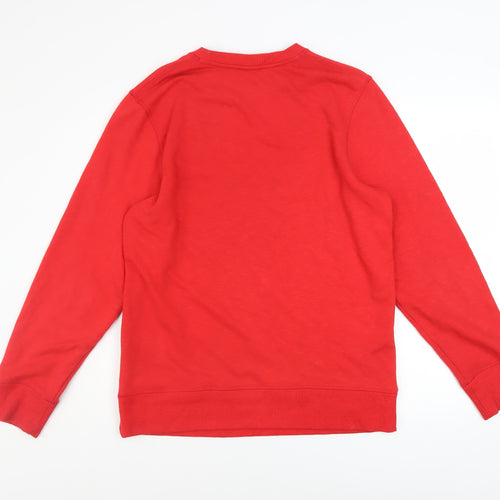 O'Neill Men's Red Crew Neck Cotton Blend Sweatshirt Size M