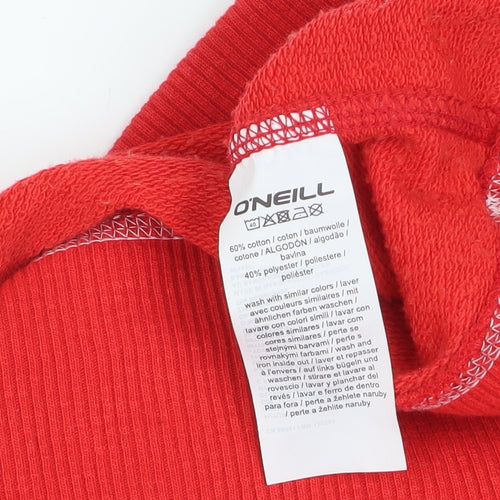 O'Neill Men's Red Crew Neck Cotton Blend Sweatshirt Size M