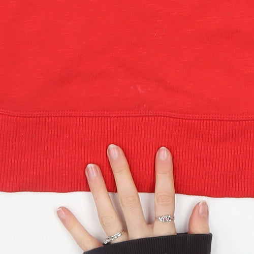 O'Neill Men's Red Crew Neck Cotton Blend Sweatshirt Size M