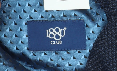 1880 Club Boys Blue Geometric Blazer 5 Years Two-Button Formal Jacket