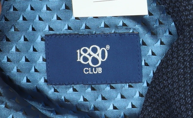 1880 Club Boys Blue Geometric Blazer 5 Years Two-Button Formal Jacket